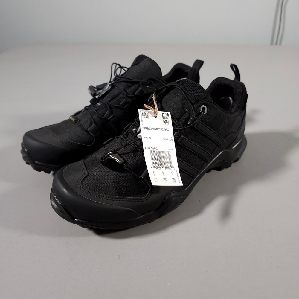 Adidas Terrex Swift R2 GTX Hiking Shoes Mens 8.5 Black Gore-Tex CM7492